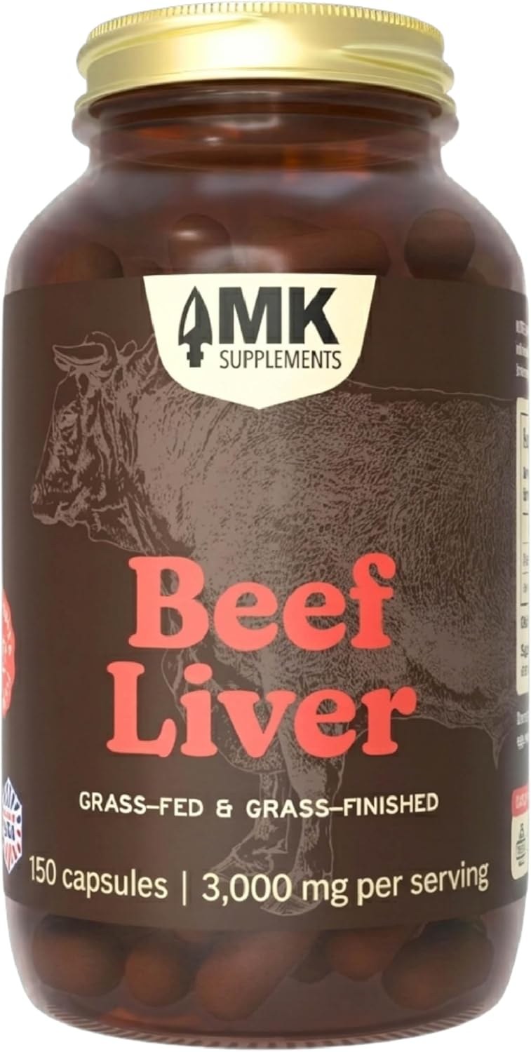 MK Supplements Grass-Fed Beef Liver bottle