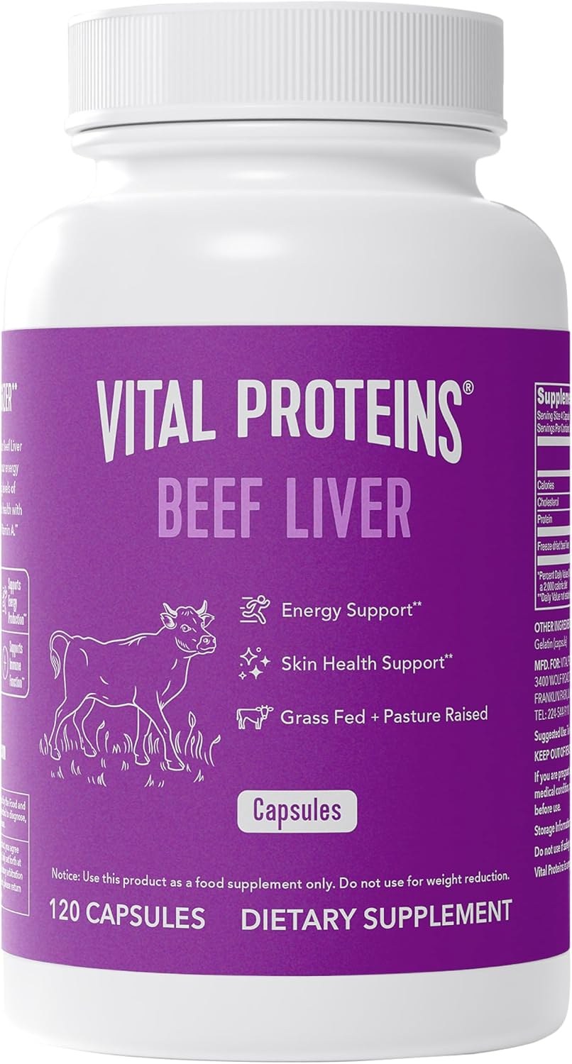 Vital Proteins Grass Fed Beef Liver bottle