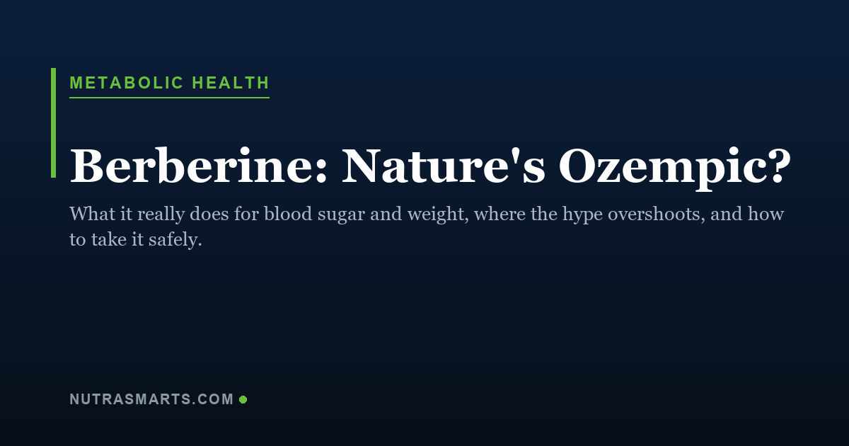 Berberine, is it really nature's Ozempic, a NutraSmarts evidence guide