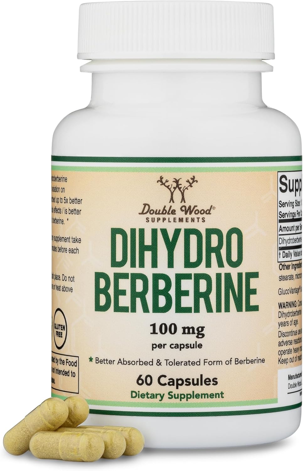 Double Wood Dihydroberberine bottle