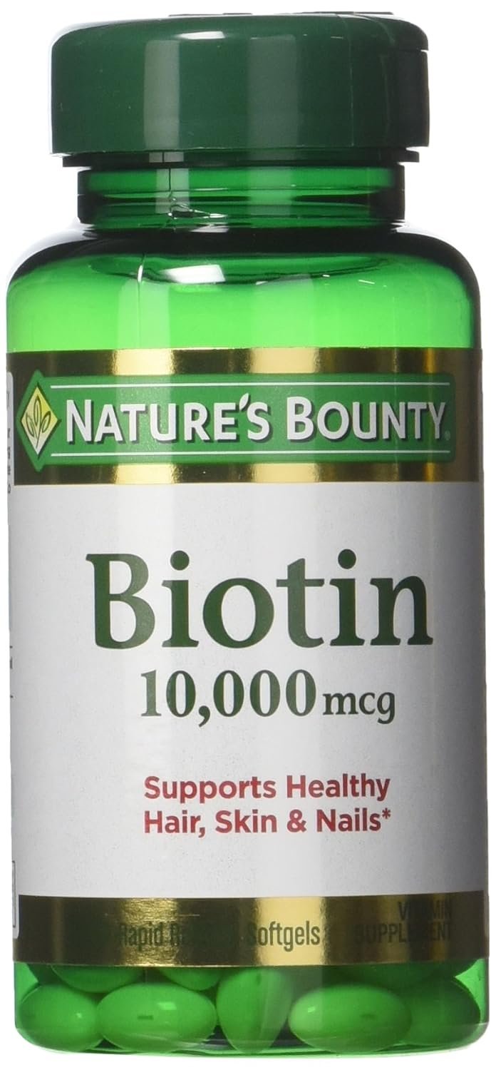 Nature's Bounty Biotin 10000 mcg bottle