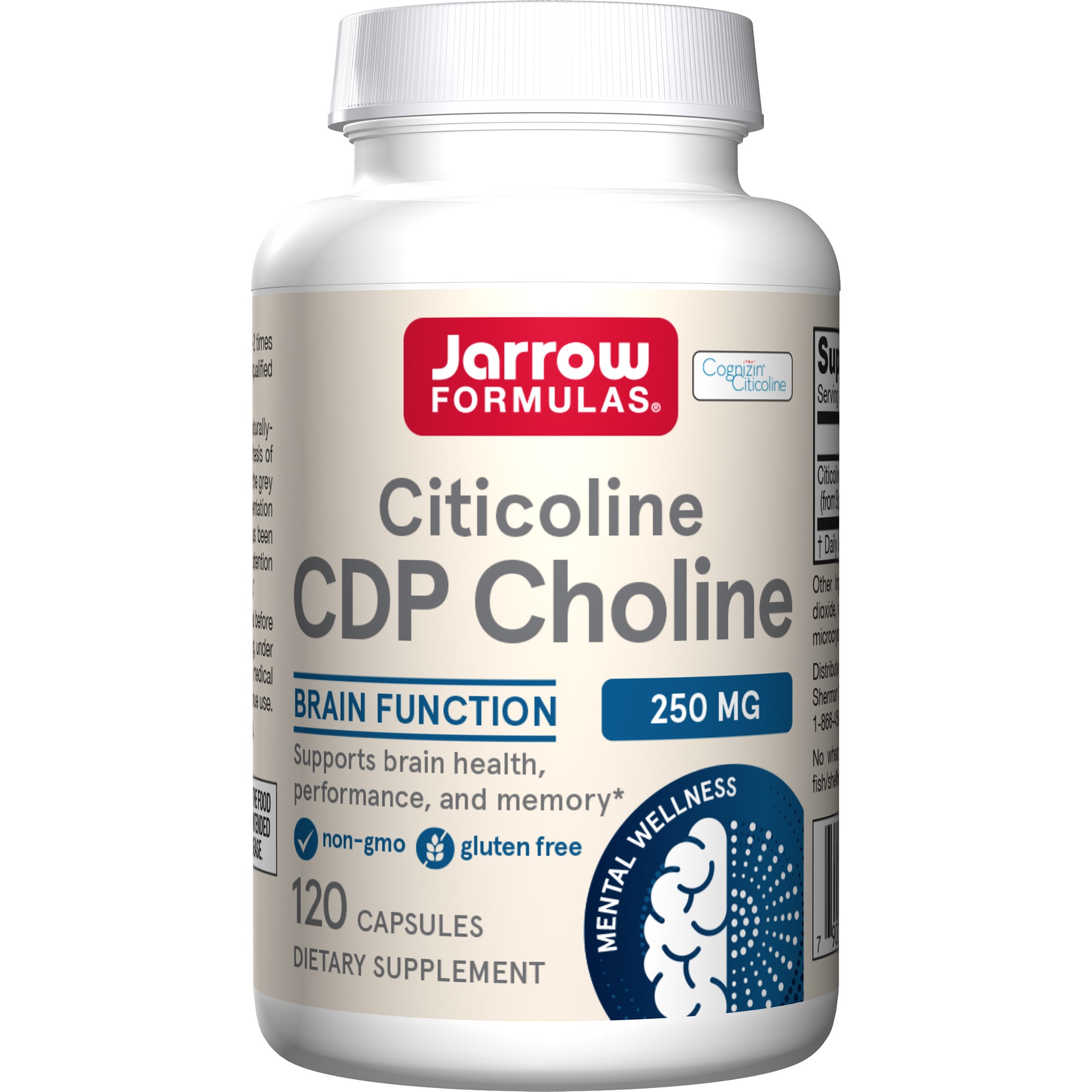 Jarrow Formulas Citicoline Cognizin bottle