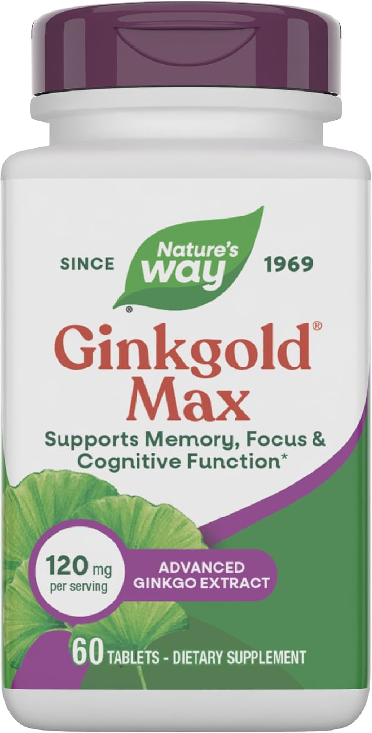 Nature's Way Ginkgold Max Ginkgo biloba bottle