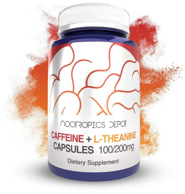 Nootropics Depot Caffeine plus L-Theanine bottle