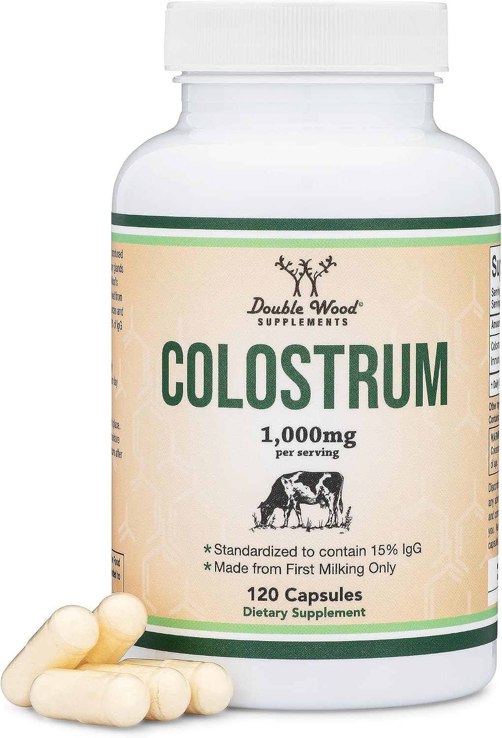 Double Wood Colostrum bottle