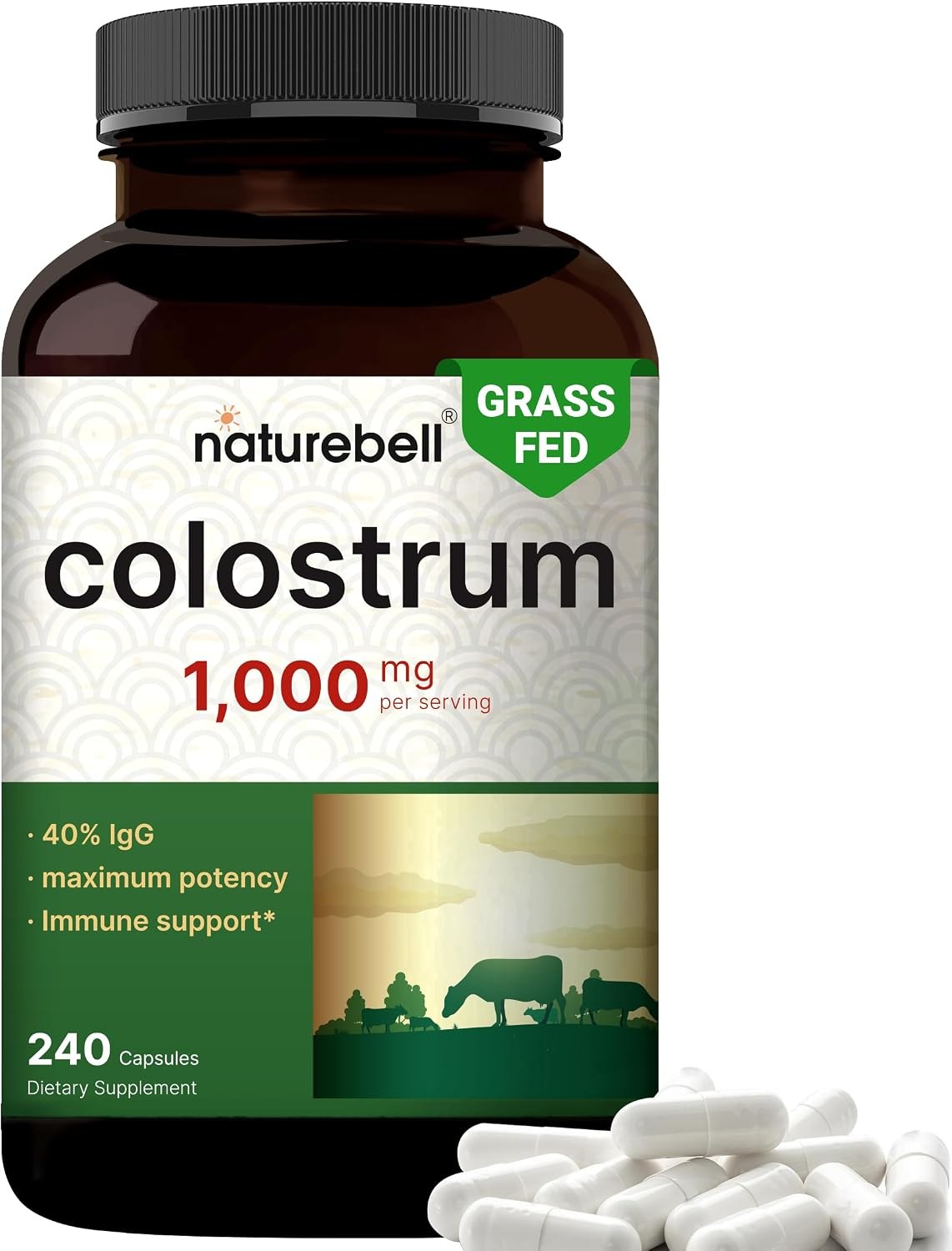 NatureBell Bovine Colostrum bottle