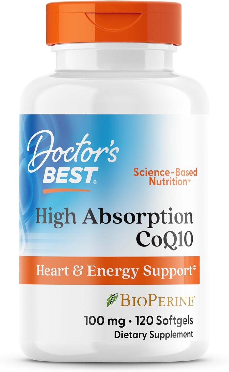 Doctor's Best High Absorption CoQ10 with BioPerine bottle