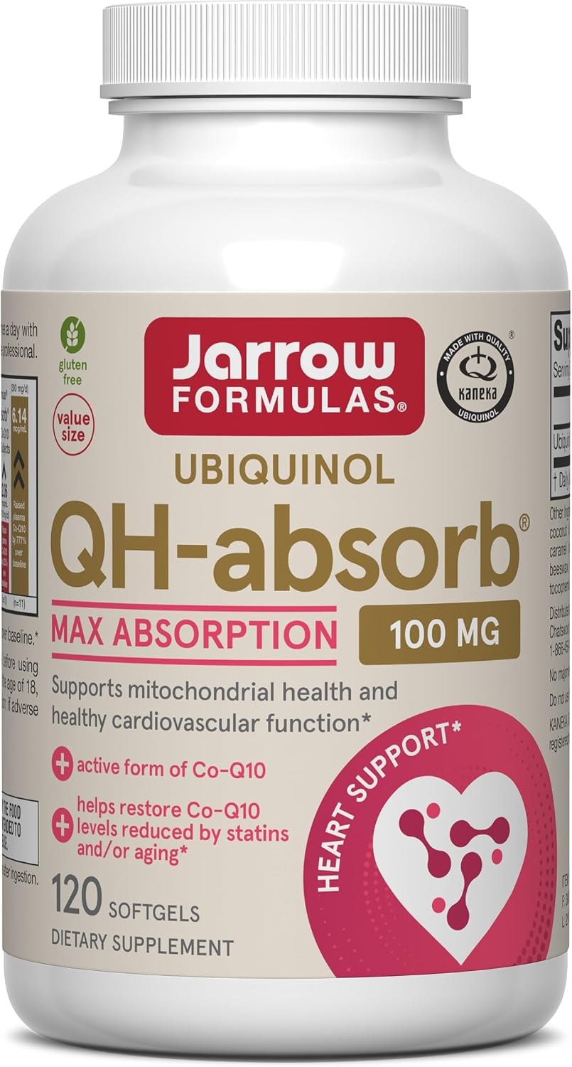 Jarrow Formulas QH-Absorb Ubiquinol bottle