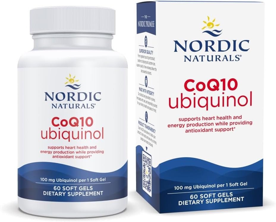 Nordic Naturals CoQ10 Ubiquinol bottle and box