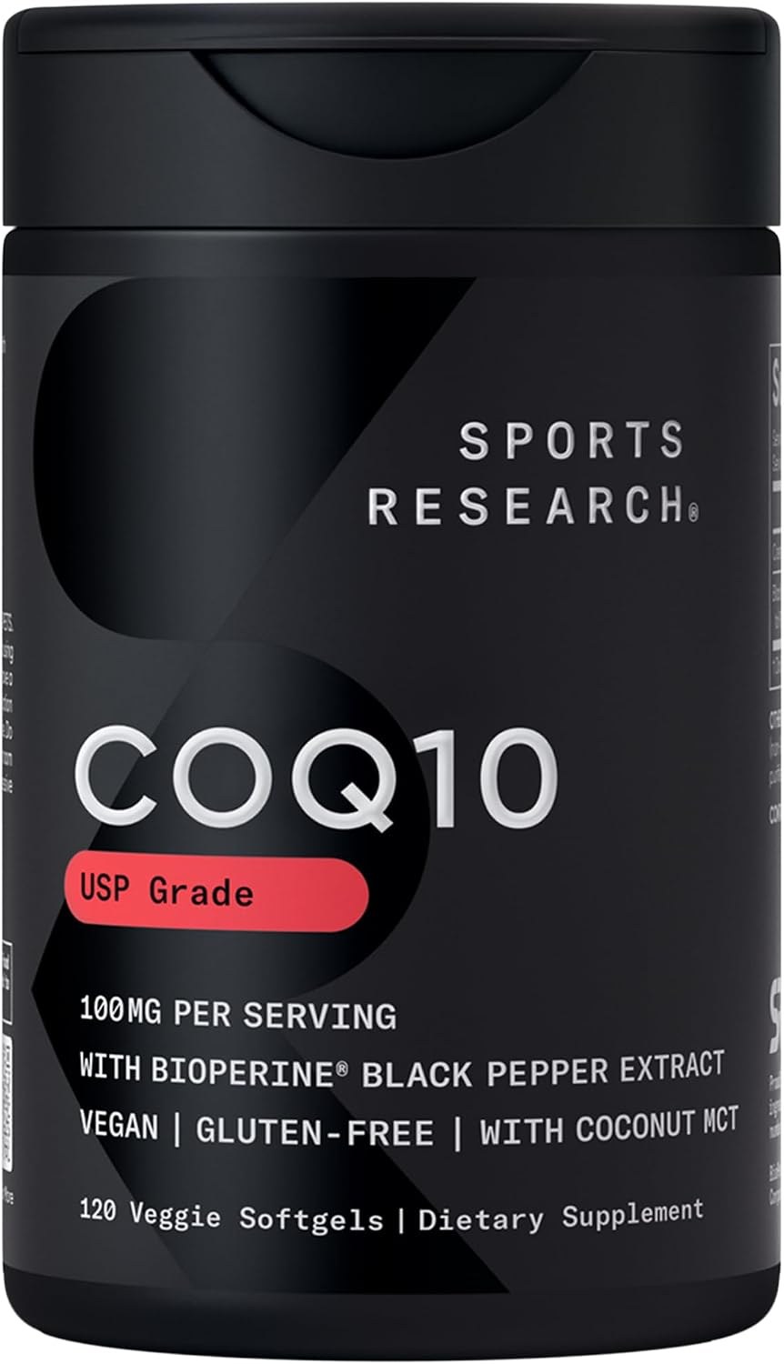 Sports Research CoQ10 with Coconut Oil and BioPerine bottle
