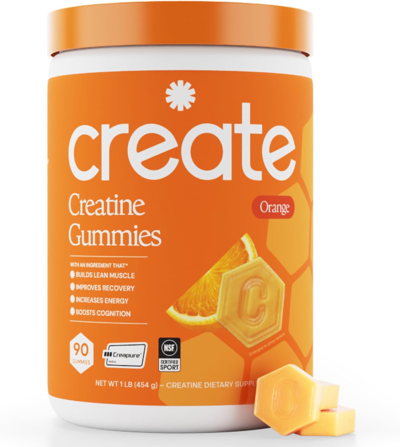 Create Creatine Gummies tub