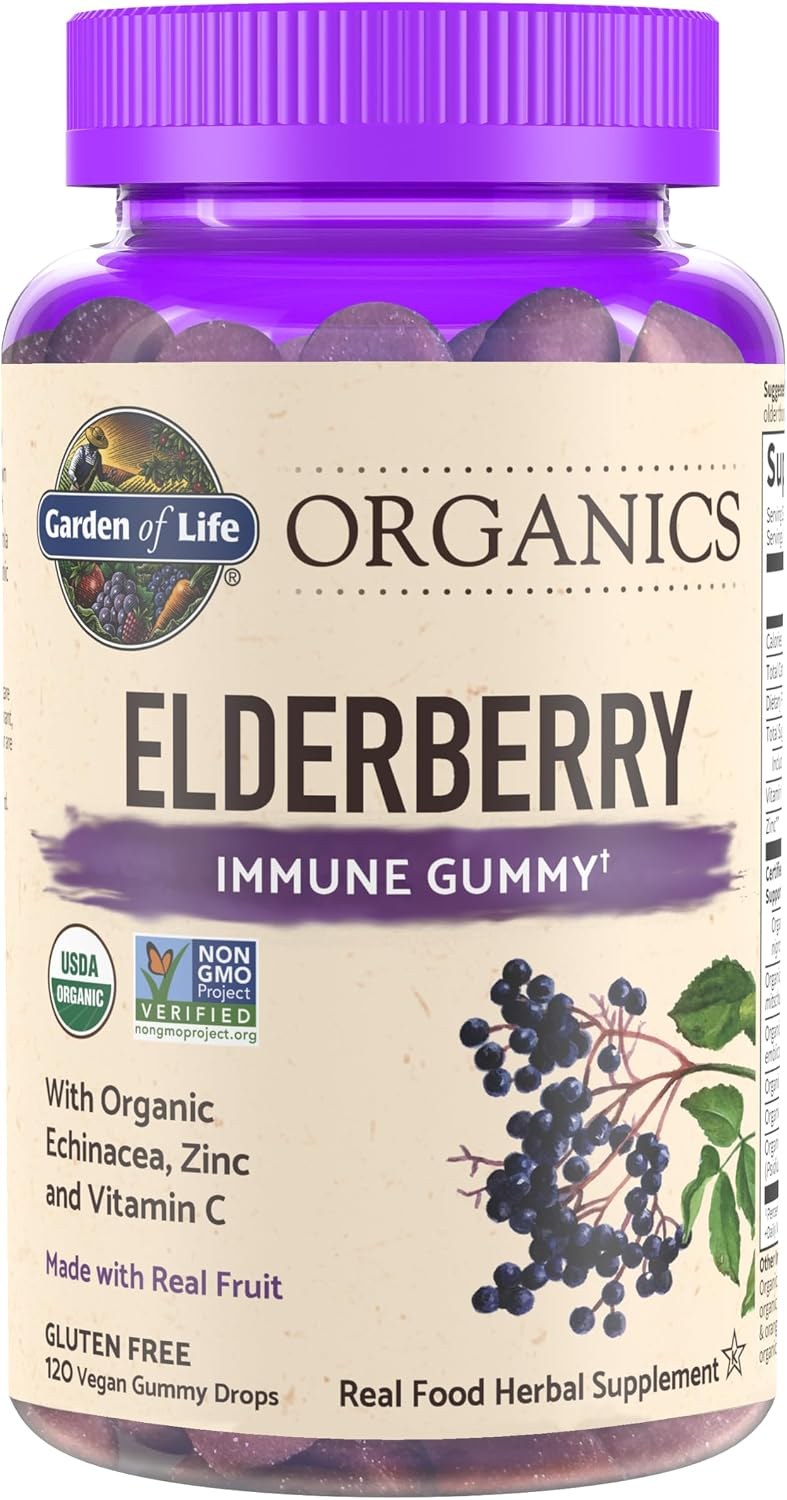 Garden of Life Organics Elderberry gummy jar