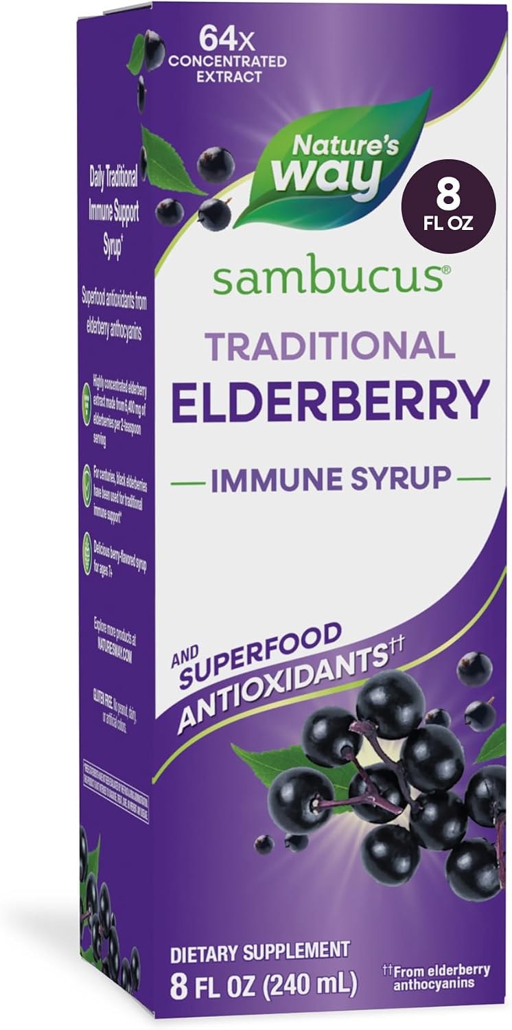 Nature's Way Sambucus Elderberry syrup box