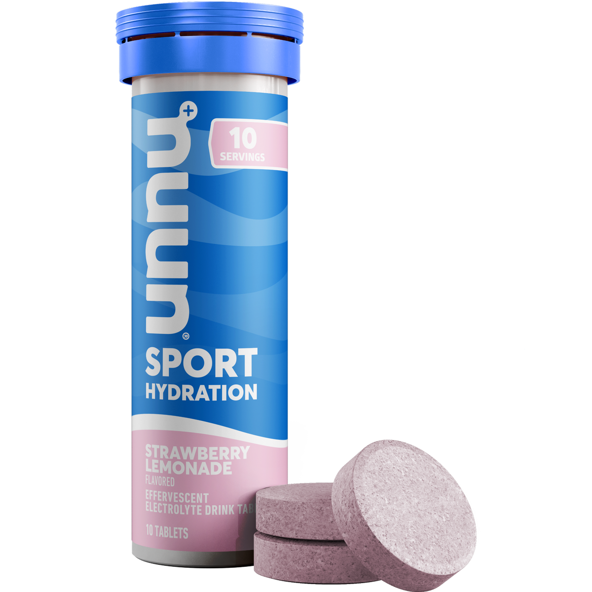 Nuun Sport Strawberry Lemonade effervescent tablet tube