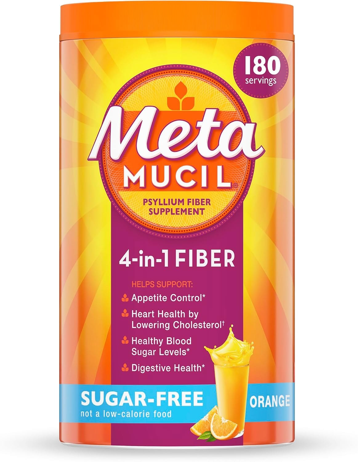 Metamucil 4-in-1 Psyllium Fiber container