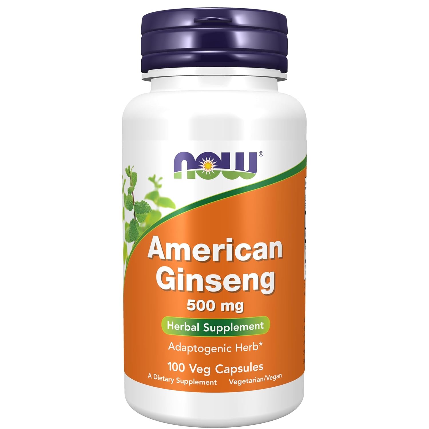 NOW Foods American Ginseng 500 mg bottle