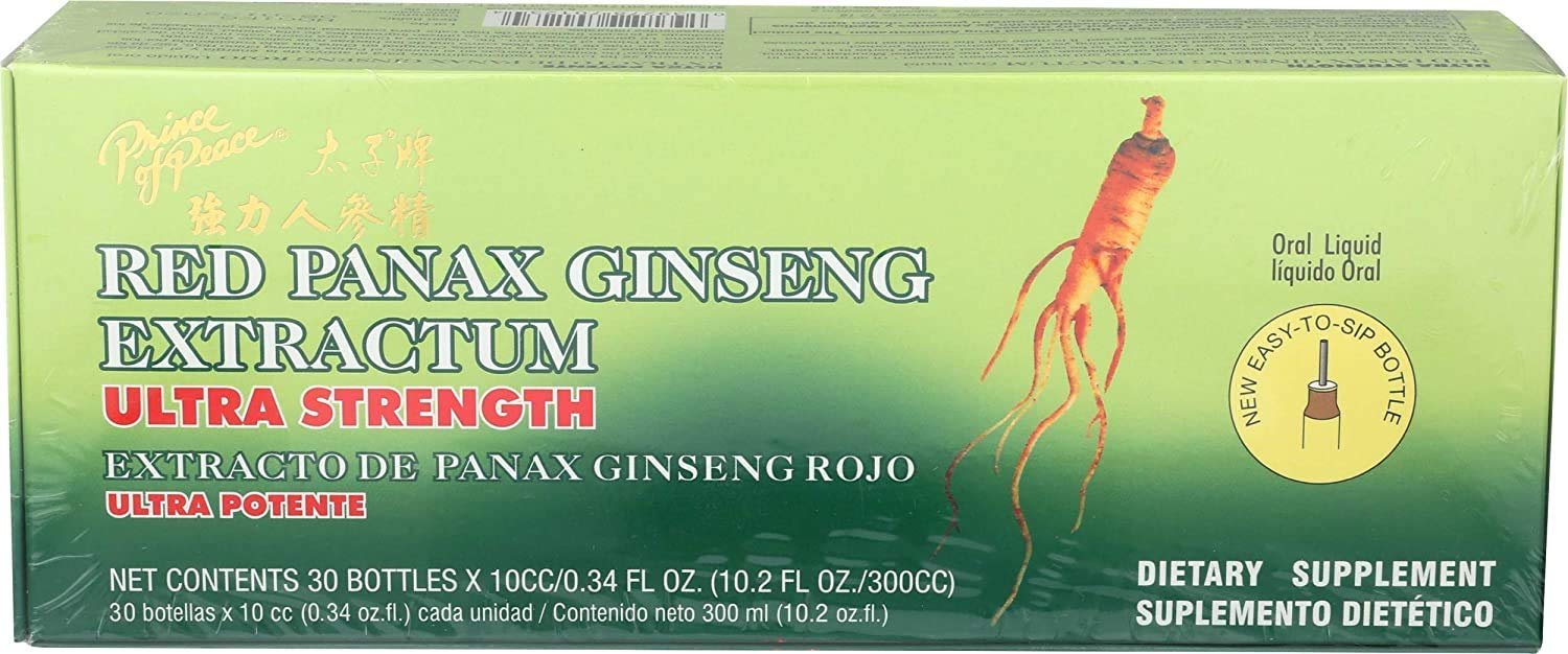 Prince of Peace Red Panax Ginseng Extractum vials