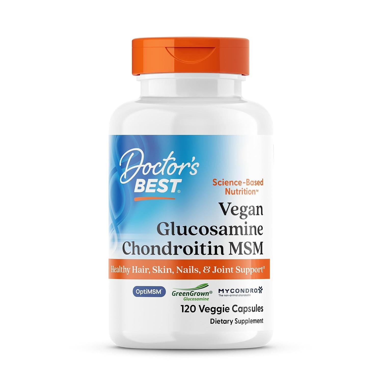 Doctor's Best Vegan Glucosamine Chondroitin MSM bottle