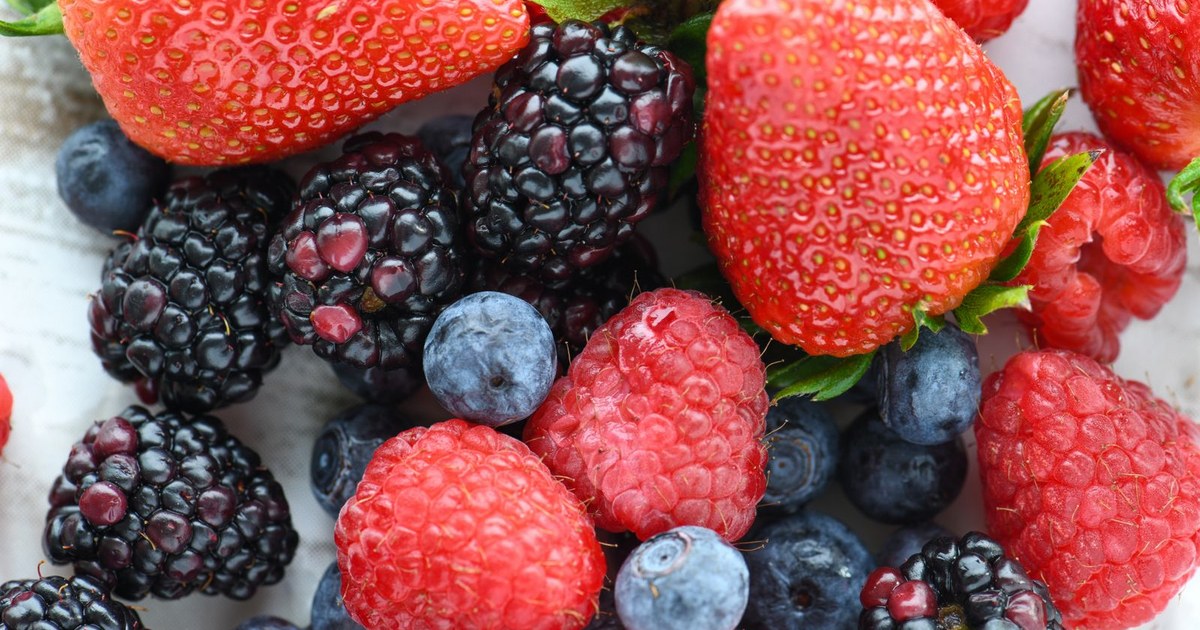 A colorful spread of fresh antioxidant-rich berries