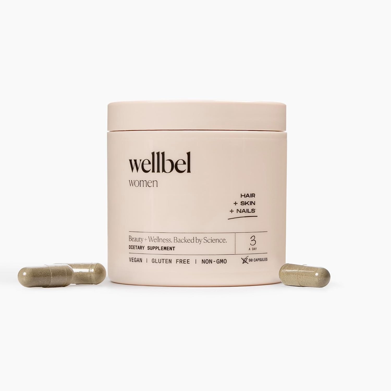 Wellbel Women hair supplement bottle