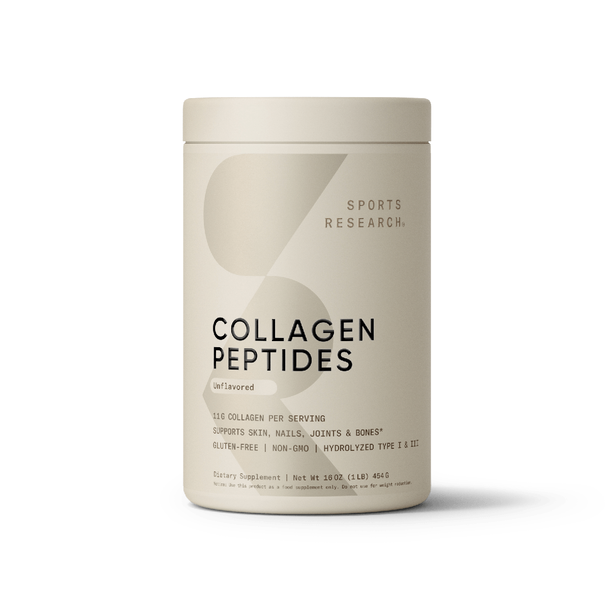 Sports Research Collagen Peptides tub