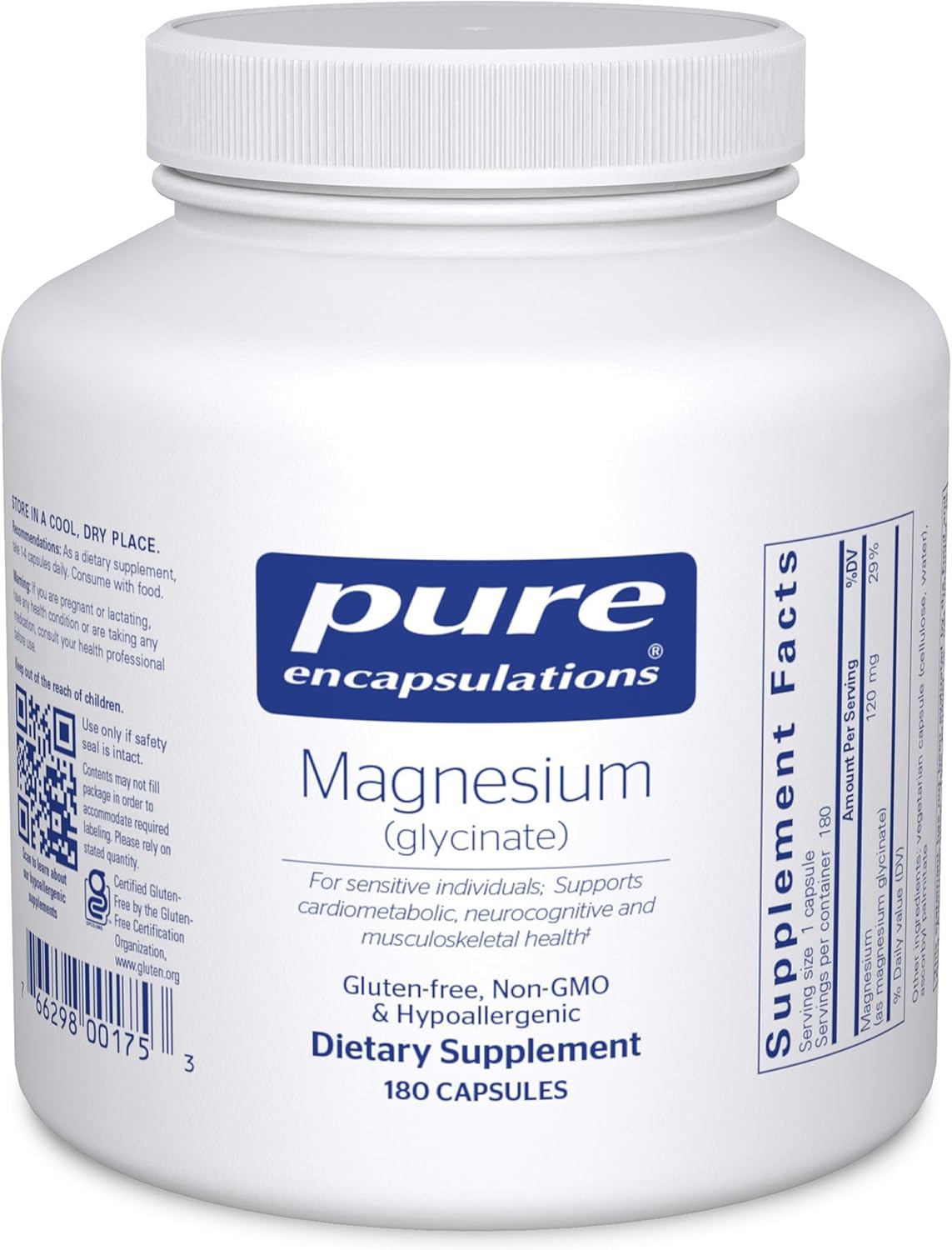 Pure Encapsulations Magnesium Glycinate bottle