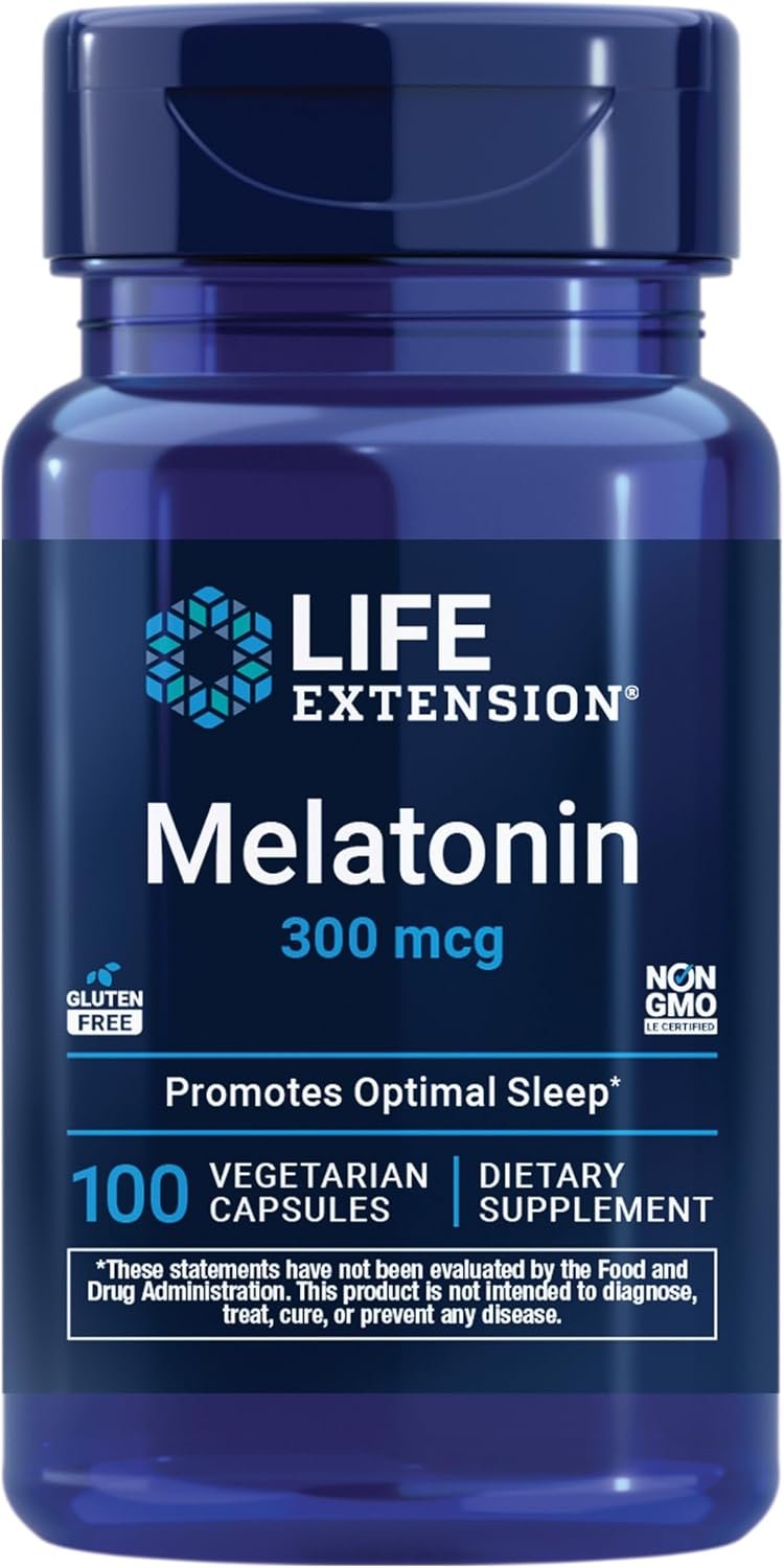 Life Extension Melatonin 300 mcg bottle