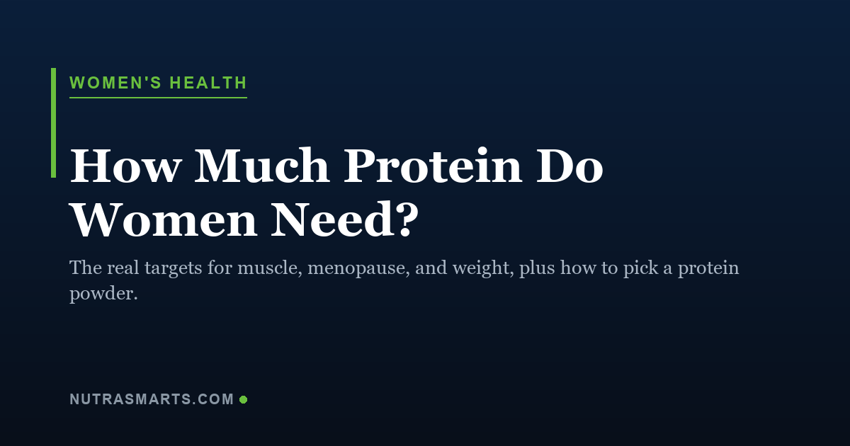 How much protein do women need, a NutraSmarts guide