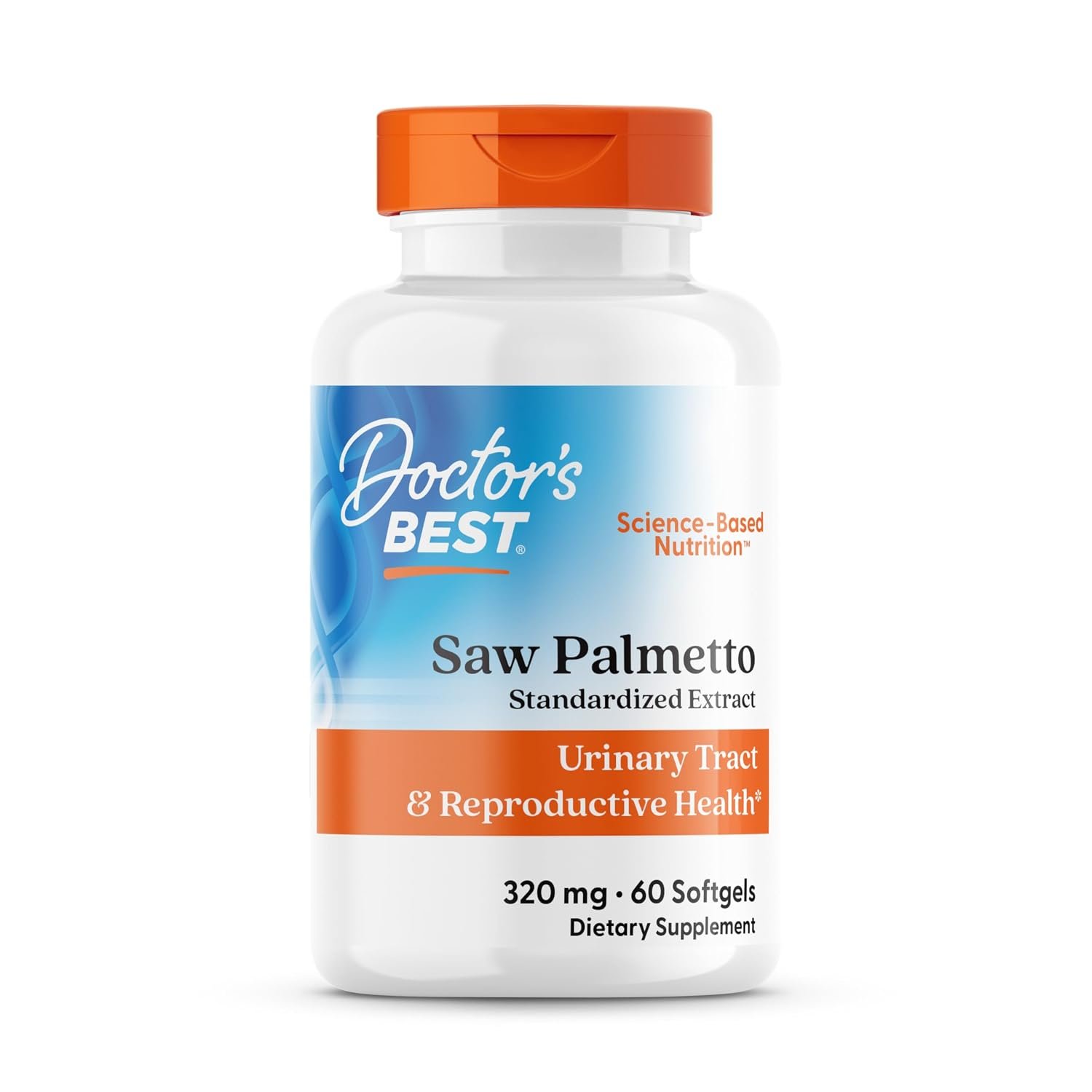 Doctor's Best Saw Palmetto Standardized 320 mg bottle