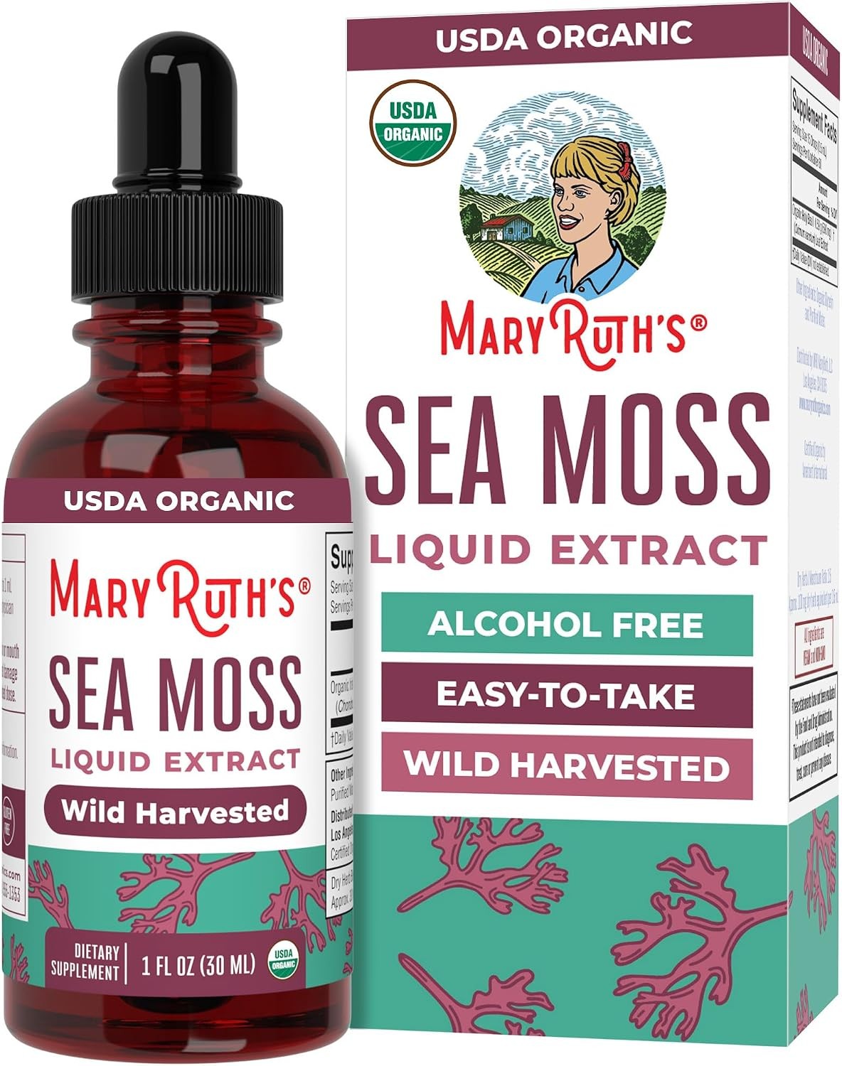 MaryRuth's Organic Irish Sea Moss Liquid Drops bottle