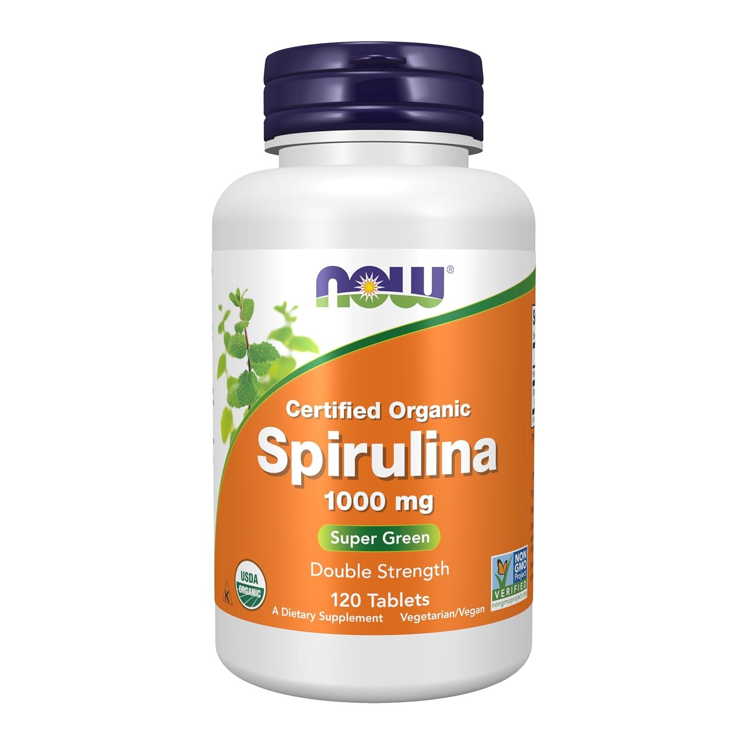 NOW Foods Certified Organic Spirulina bottle