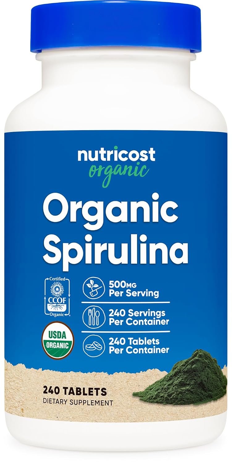 Nutricost Organic Spirulina bottle