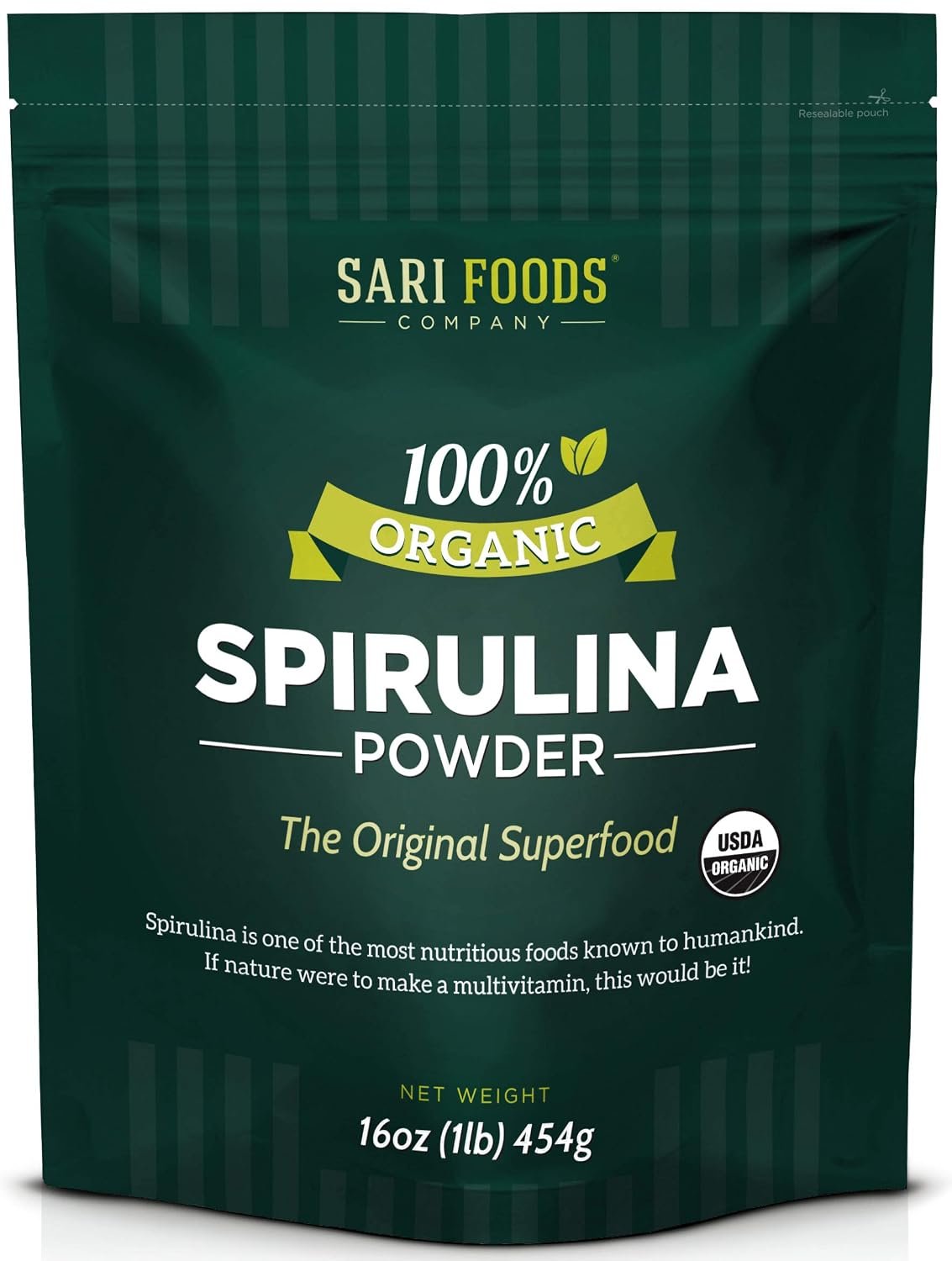 Sari Foods Organic Spirulina Powder bag