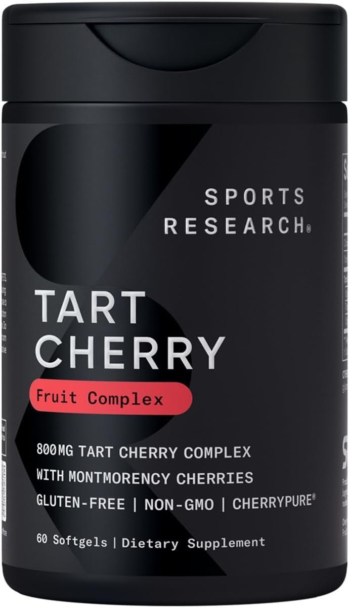 Sports Research Tart Cherry CherryPURE softgels bottle
