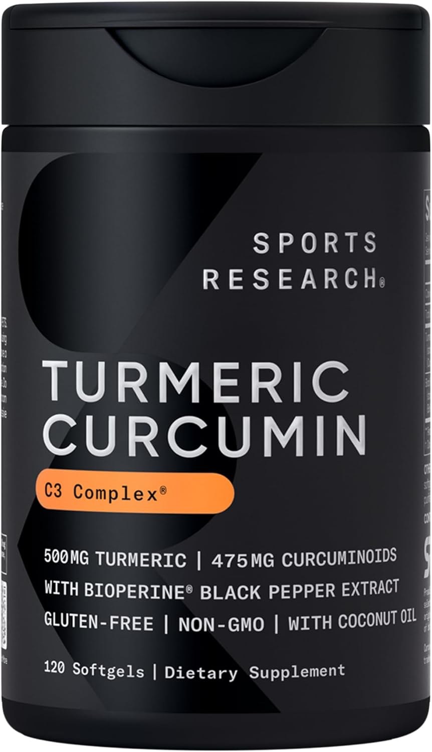 Sports Research Turmeric Curcumin C3 Complex bottle