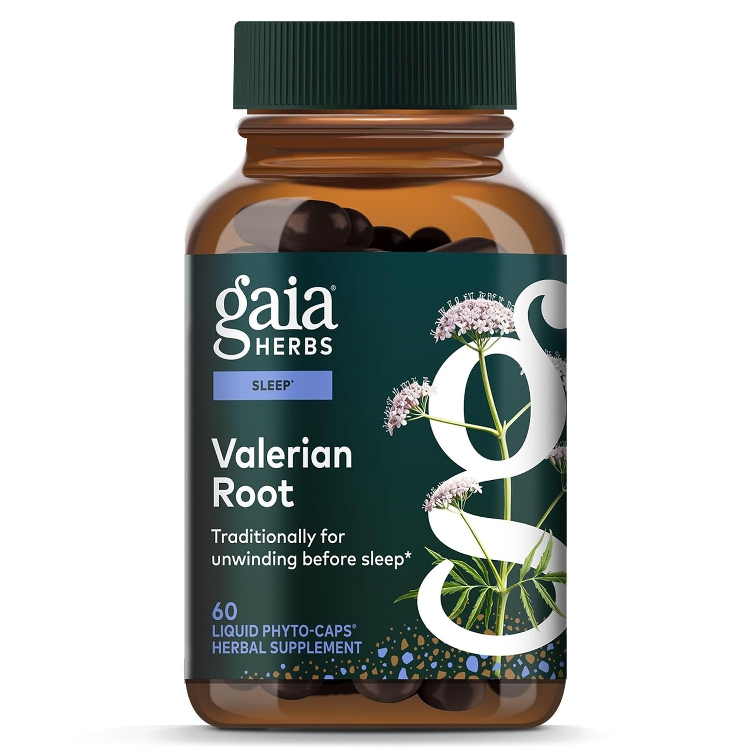 Gaia Herbs Valerian Root Liquid Phyto-Caps bottle