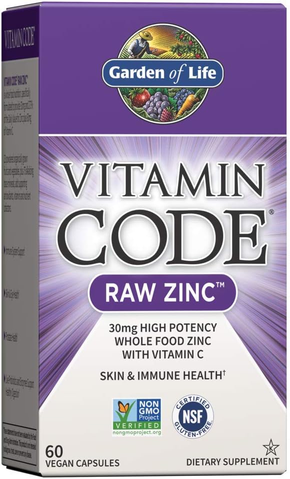 Garden of Life Vitamin Code RAW Zinc box